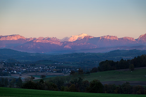 Mont blanc vu du Nivellard - 2016